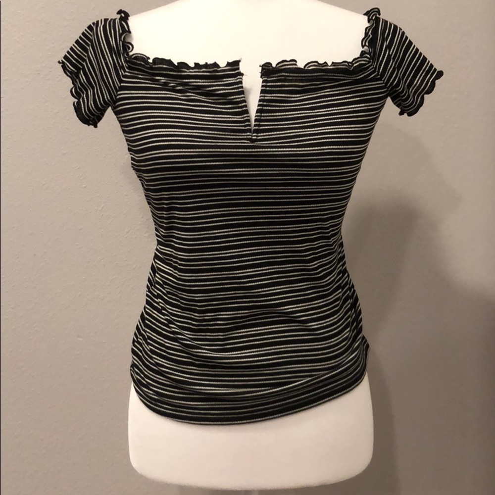 Seriously soft stripped off - The shoulder top